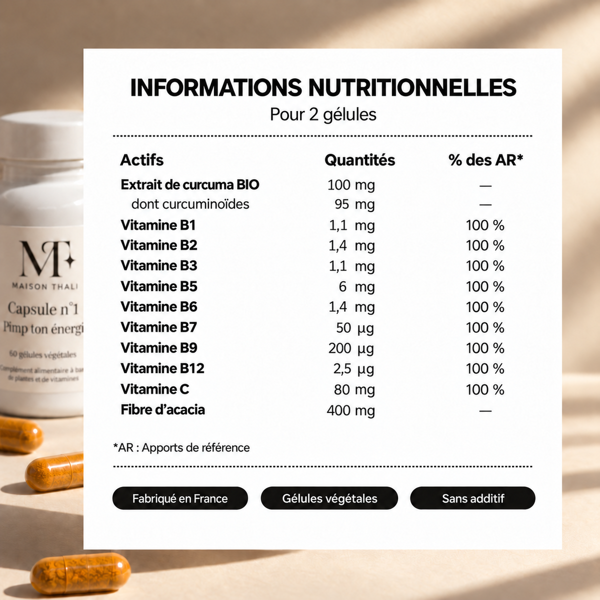 Capsule n°1 – Complément au curcuma bio
