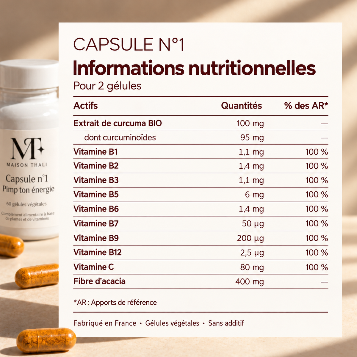 Capsule n°1 – Complément énergie femmes 40+