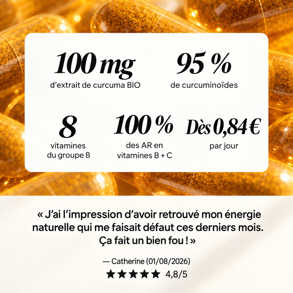Capsule n°1 – Complément au curcuma bio